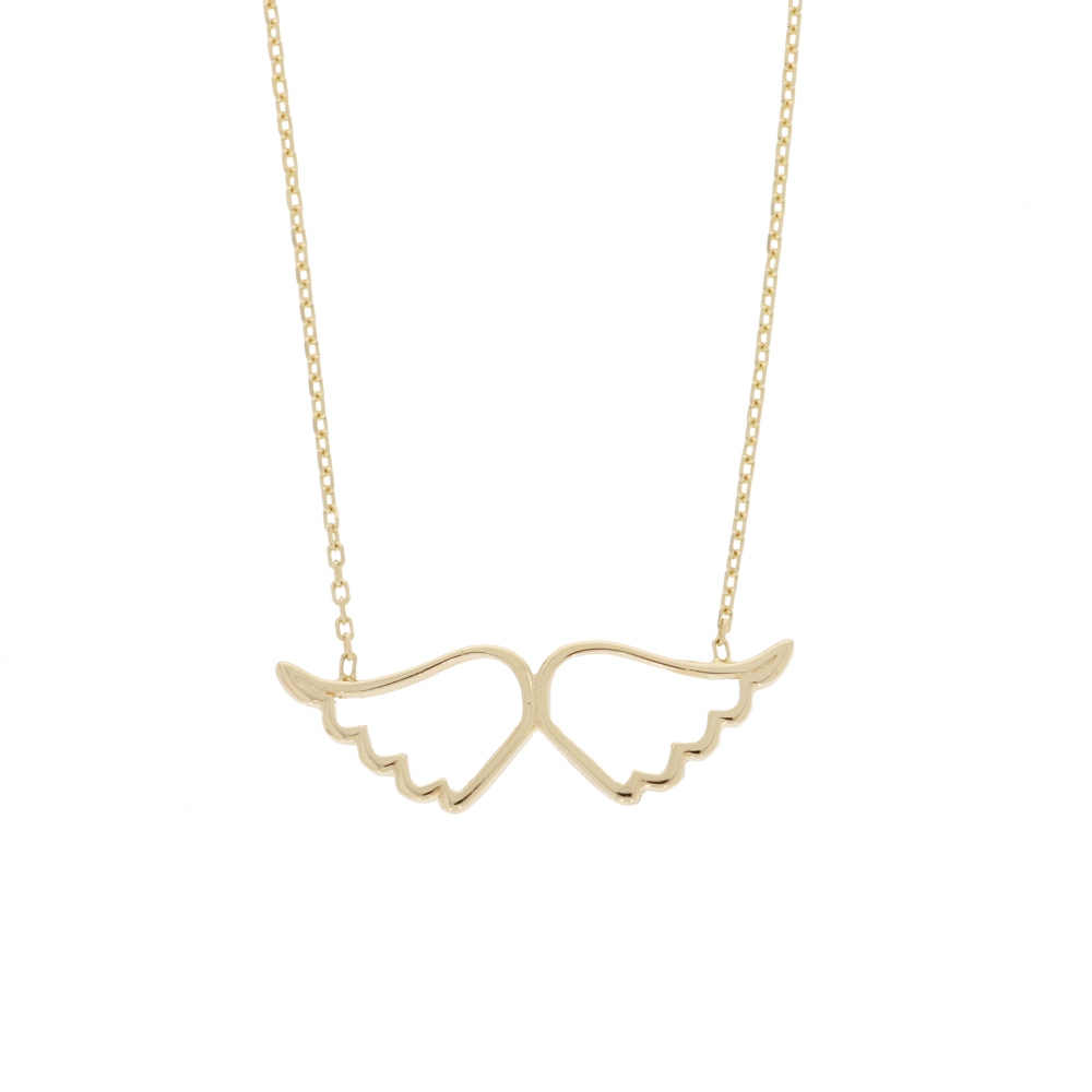 585 Gold Collier Engelsflügel