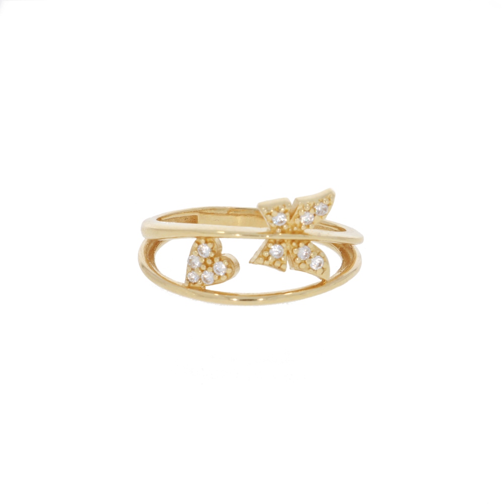 585 Gold Ring Butterfly