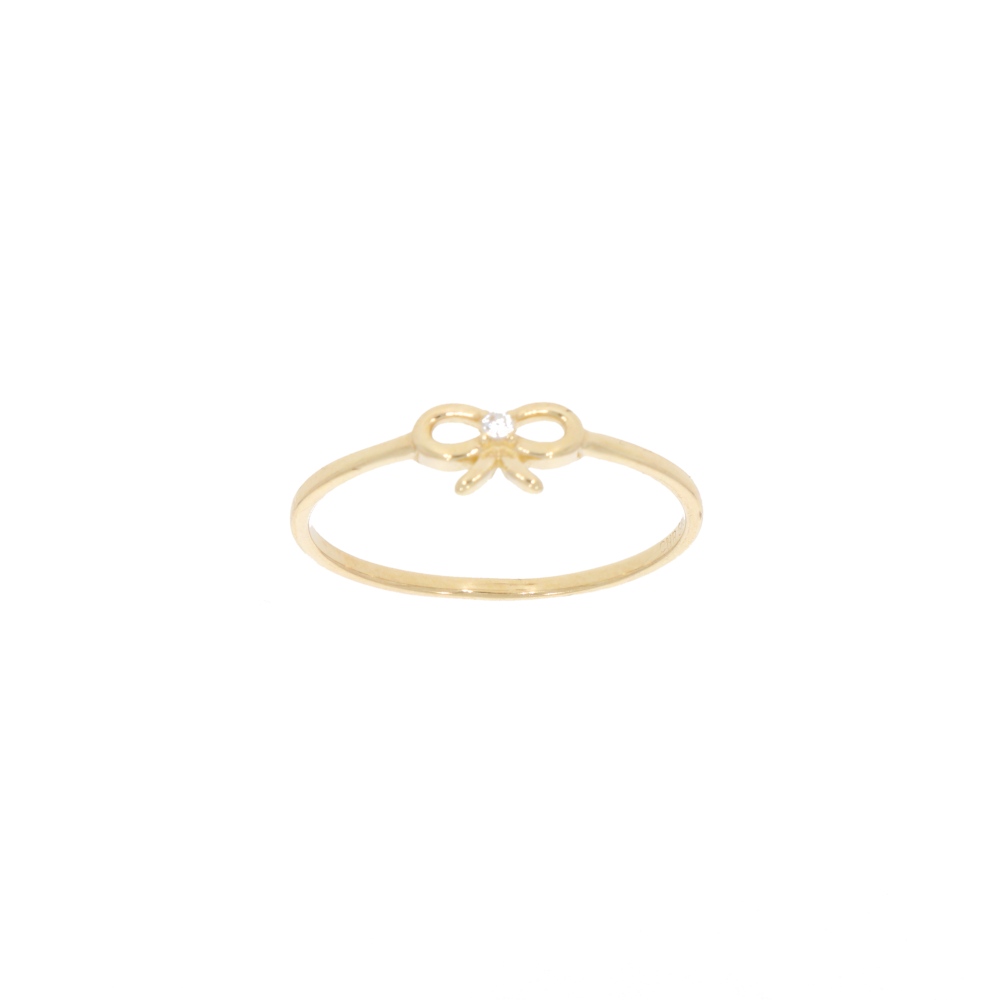 585 Gold Ring Schleife