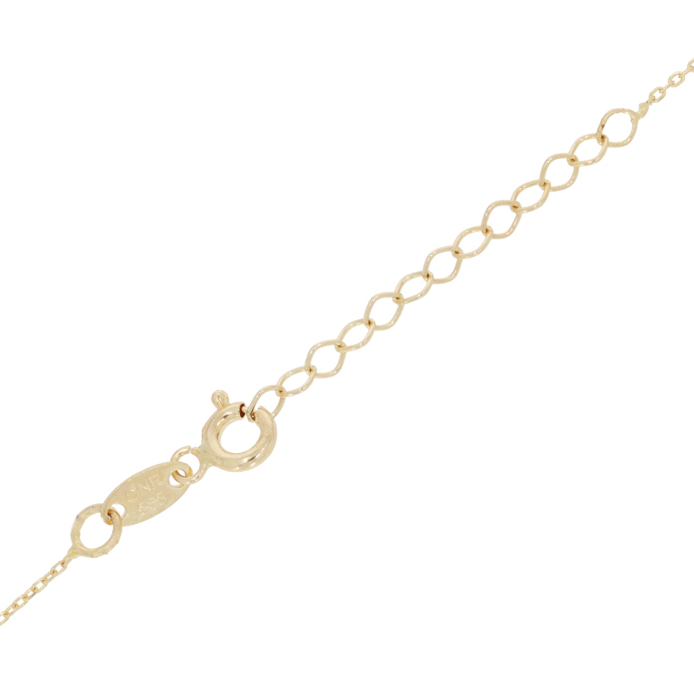 585 Gold  Collier Kleeblatt