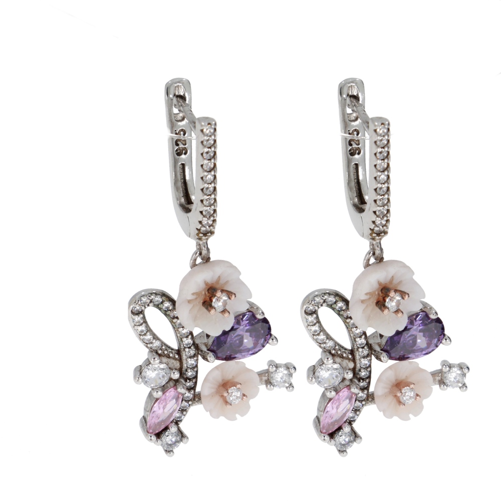 925 Silber Set Flower Power