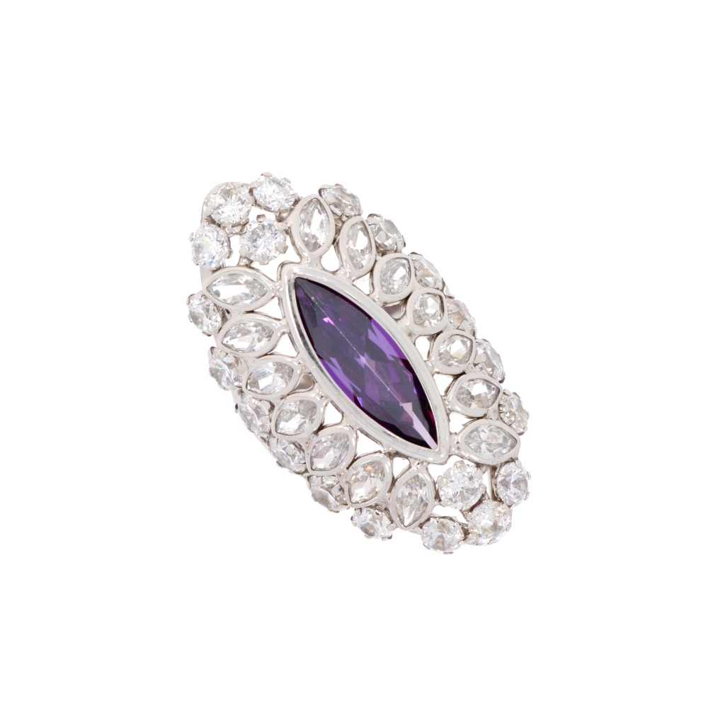 925 Silber Ring Lila