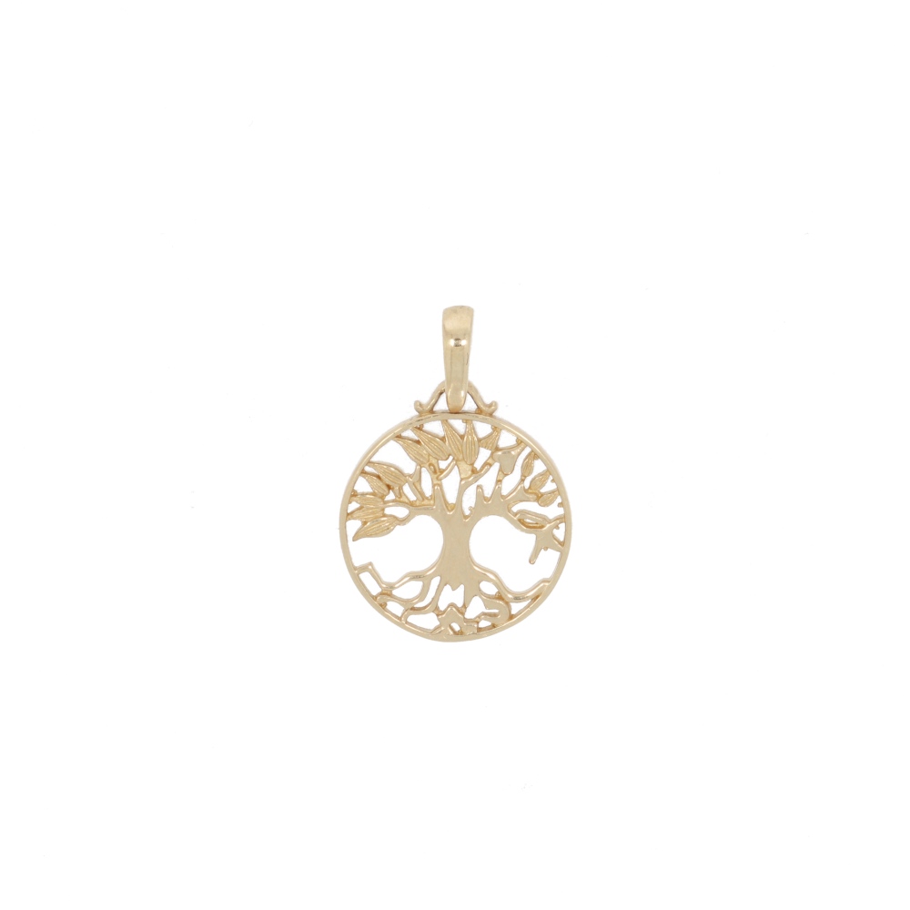 585 Gold Anhänger Baum