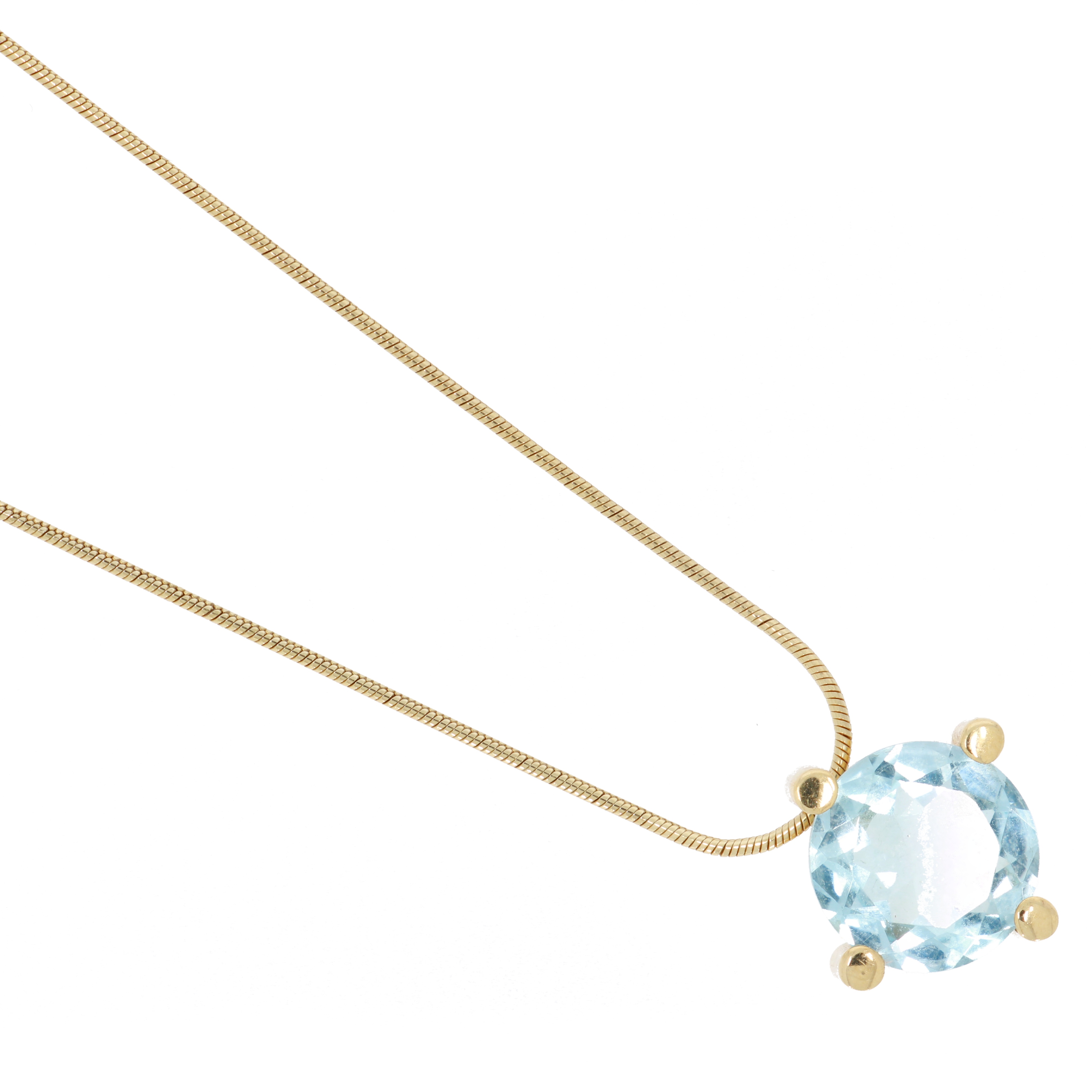 585 Gold Collier Blautopas
