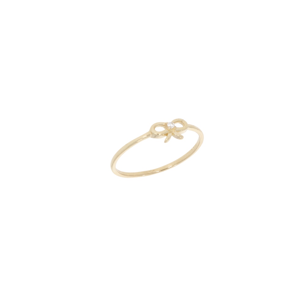 585 Gold Ring Schleife