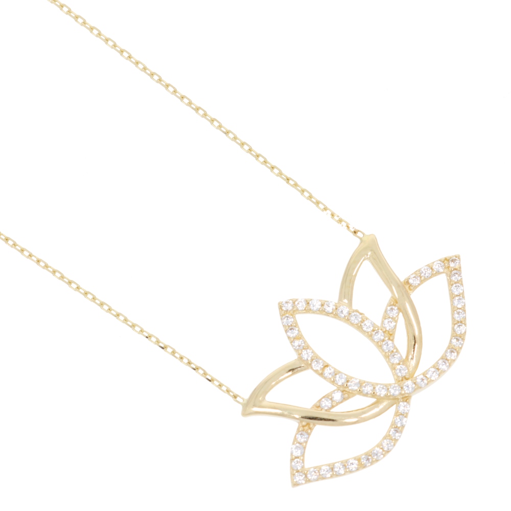 585 Gold Lotusblume