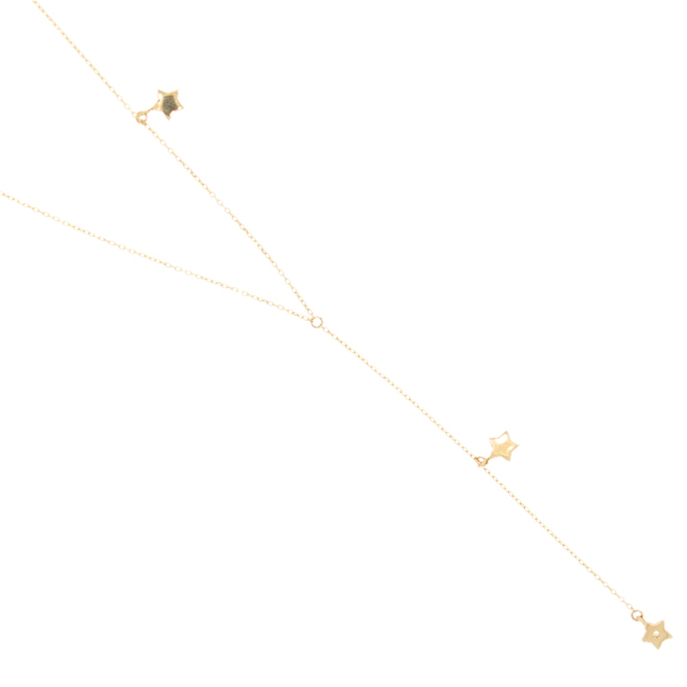 585 Gold Collier Tripple Star
