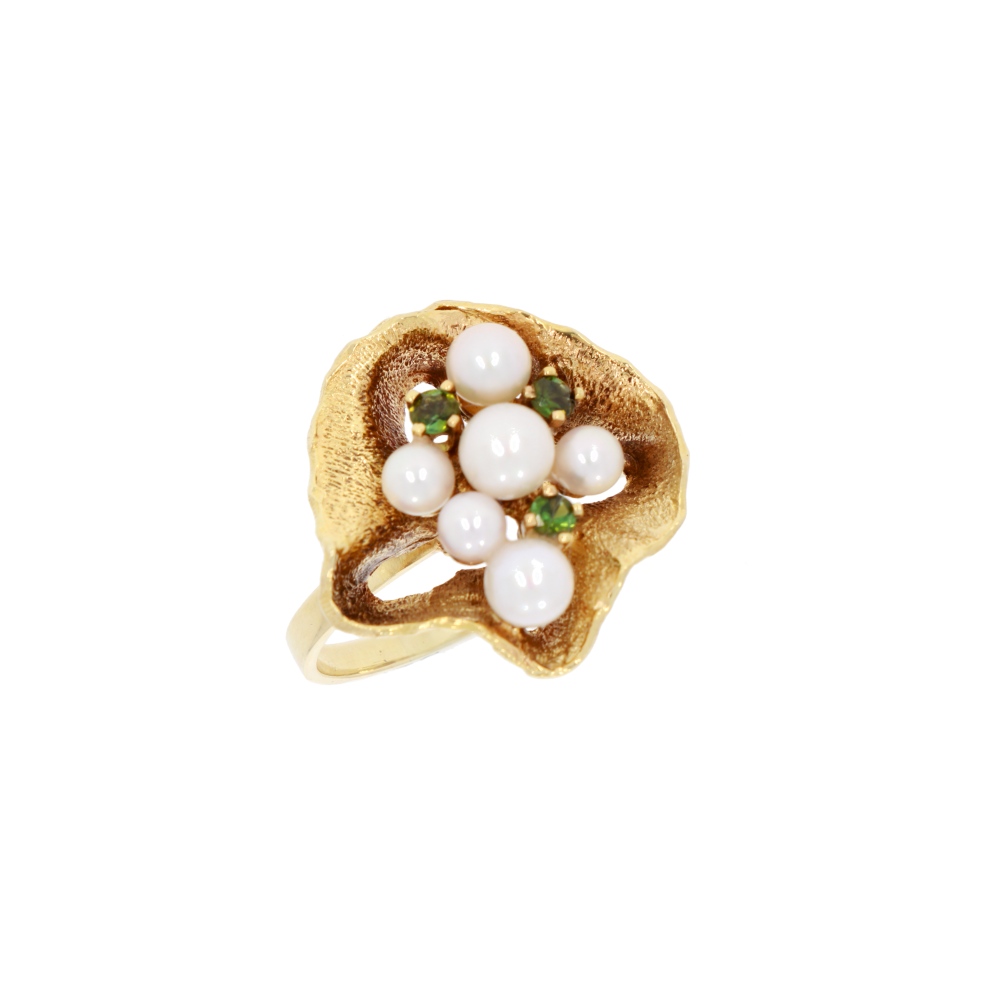 585 Gold Perlenring Vintage I