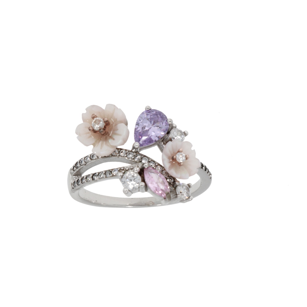 925 Silber Set Flower Power