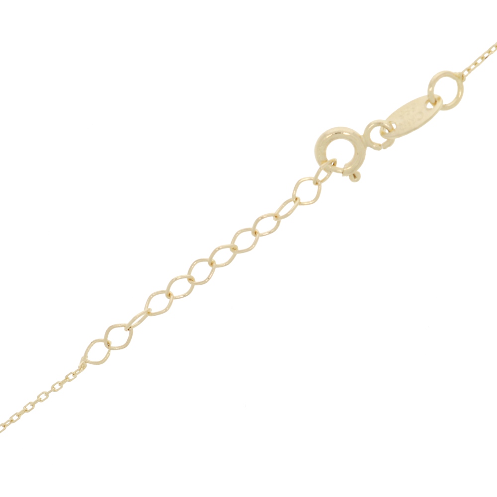 585 Gold Collier Schneeflocke