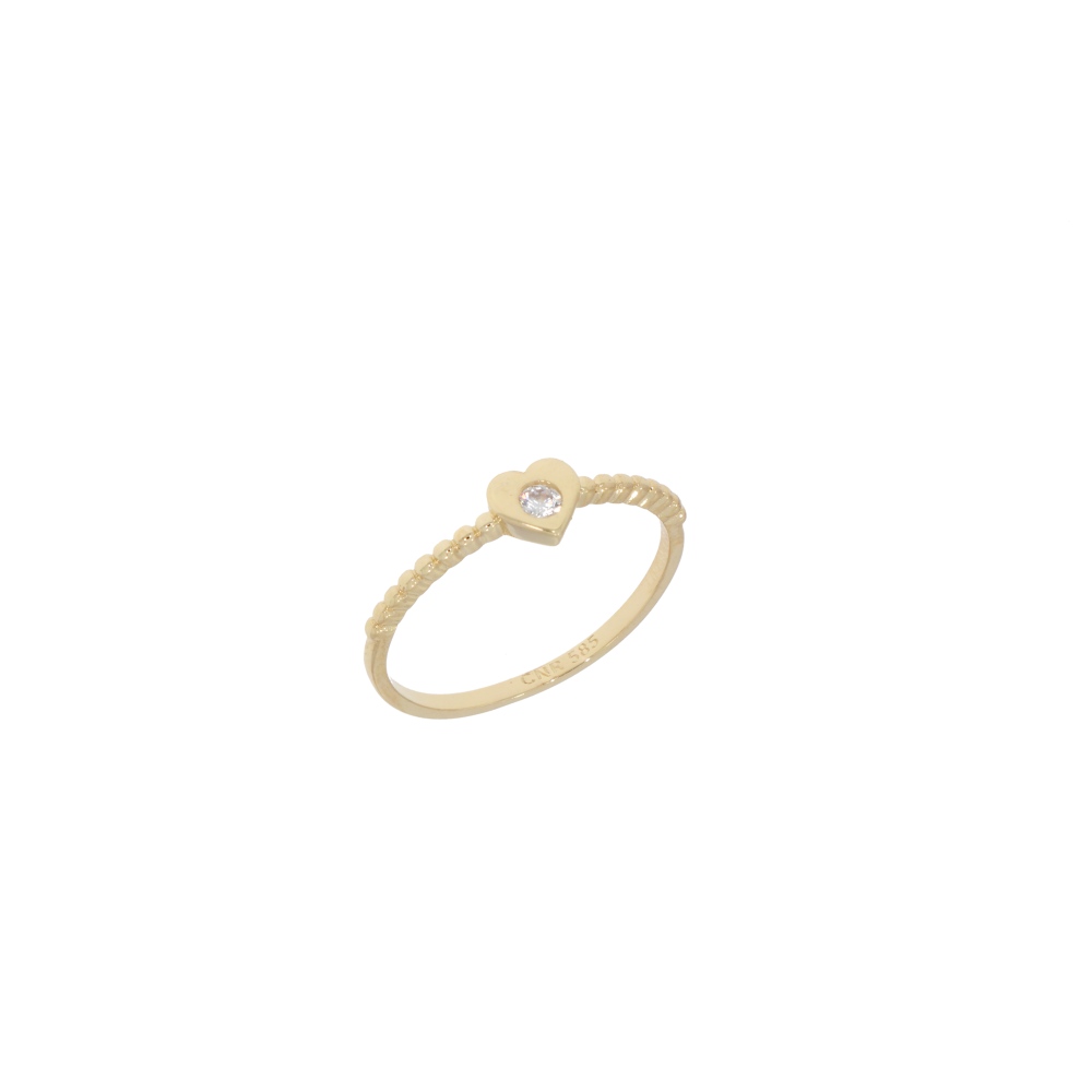 585 Gold Ring Little Heart