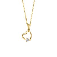 375 Gold Collier Heart