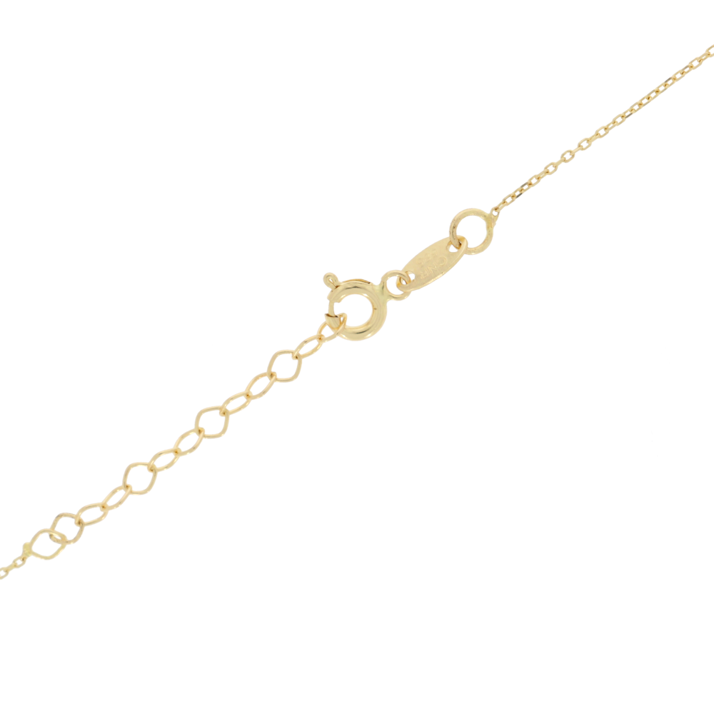 585 Gold Collier Kleeblatt