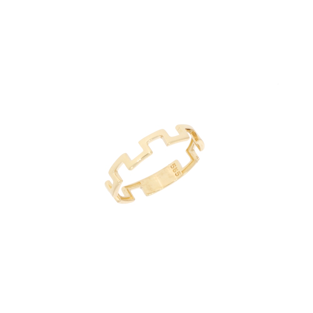 585 Gold Ring Geo II