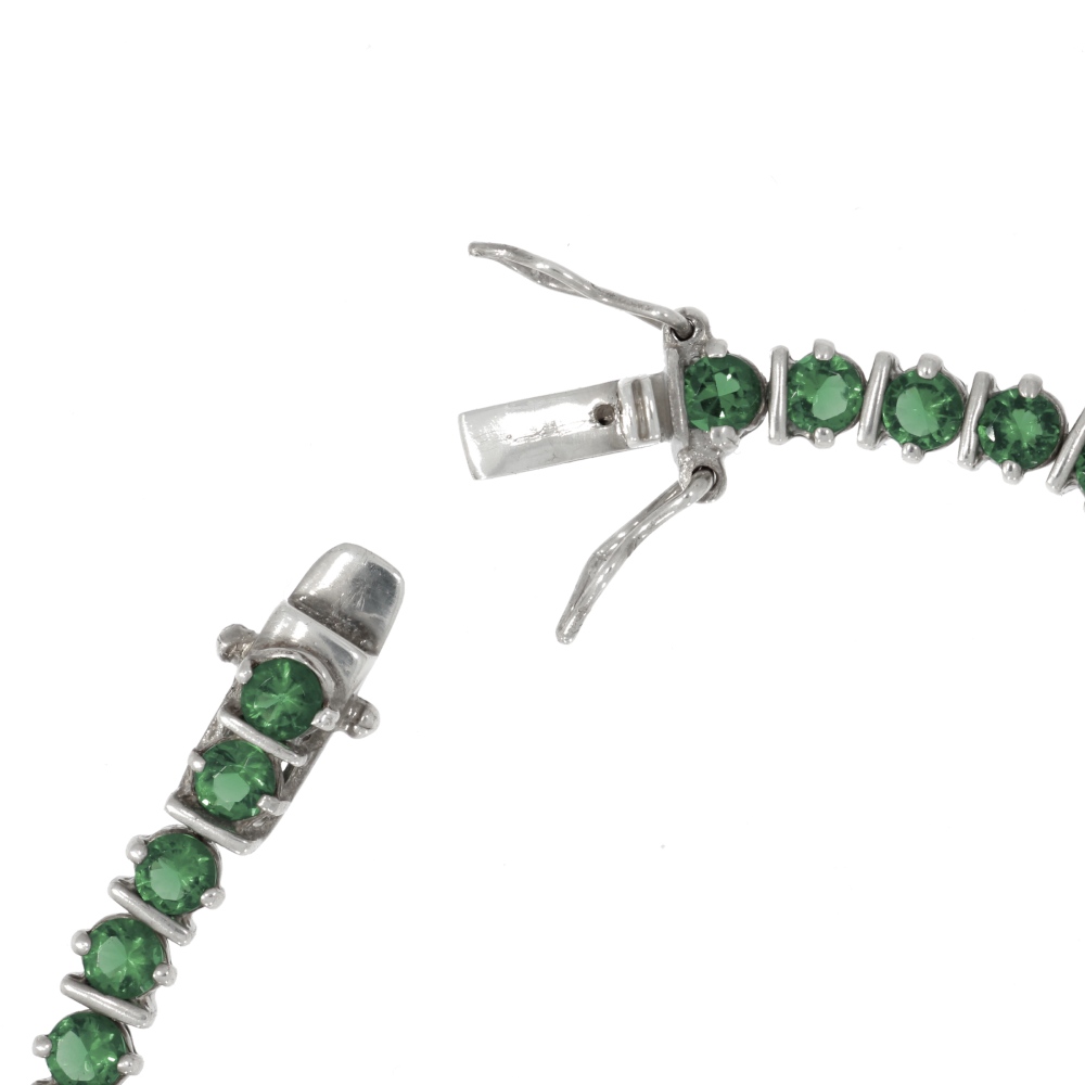925 Silber Armkette Green