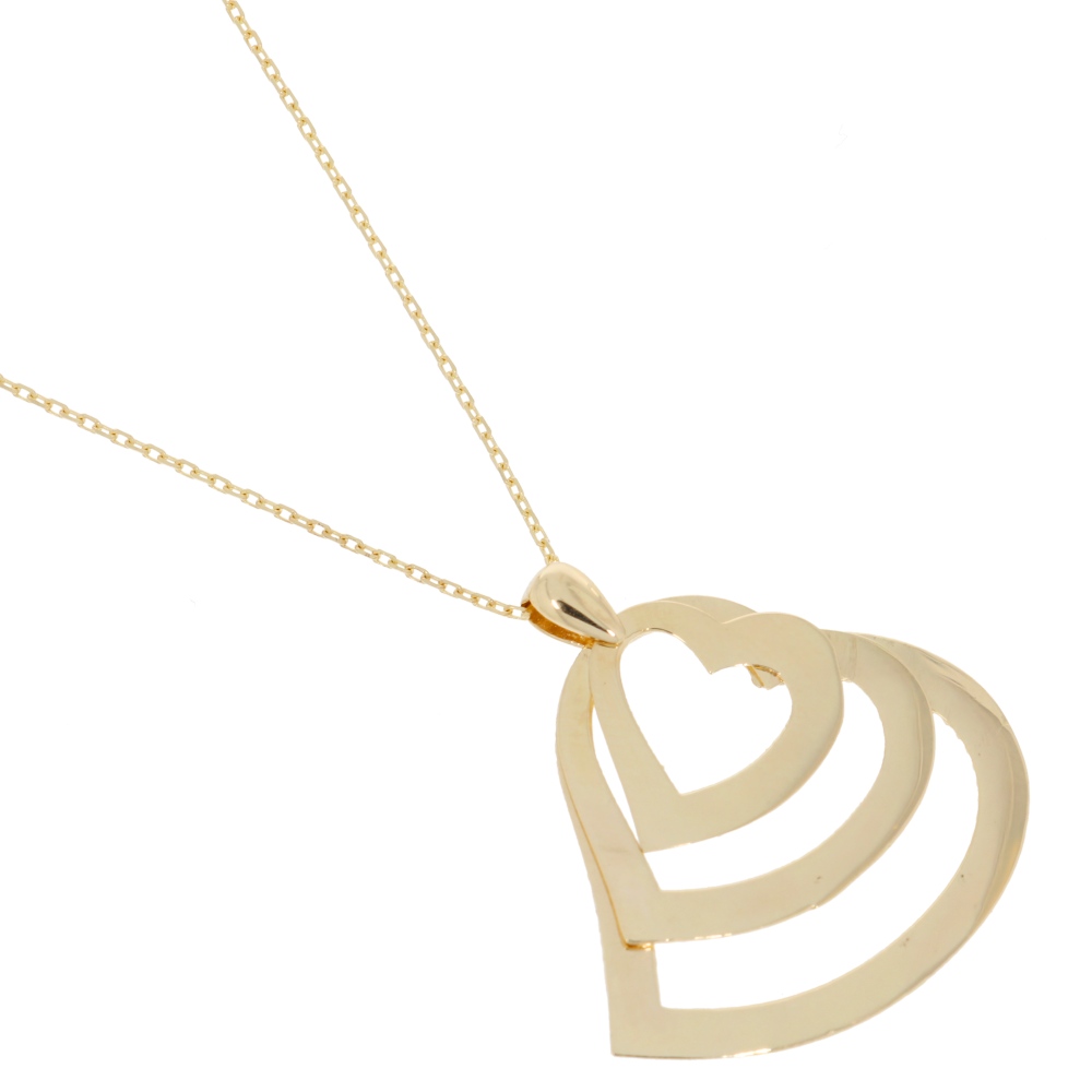 585 Gold Collier Hearts