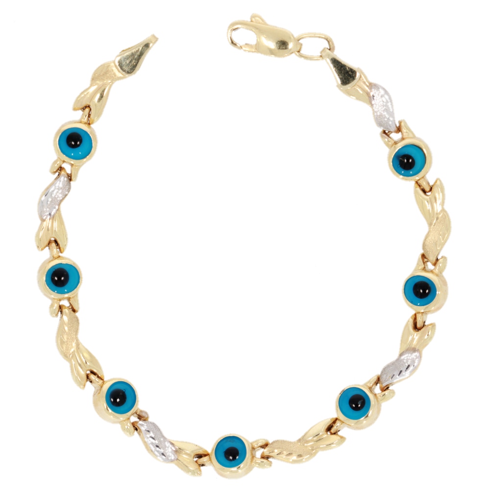585 Gold Kinder Armband Nazar