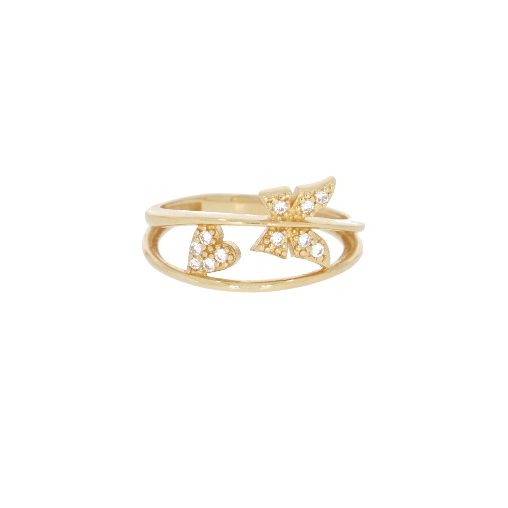 585 Gold Ring Butterfly