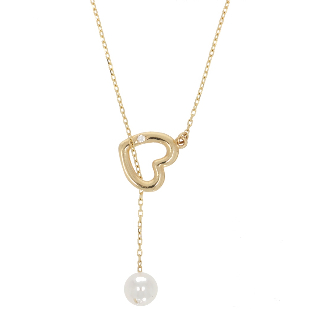 585 Gold Collier Pearl