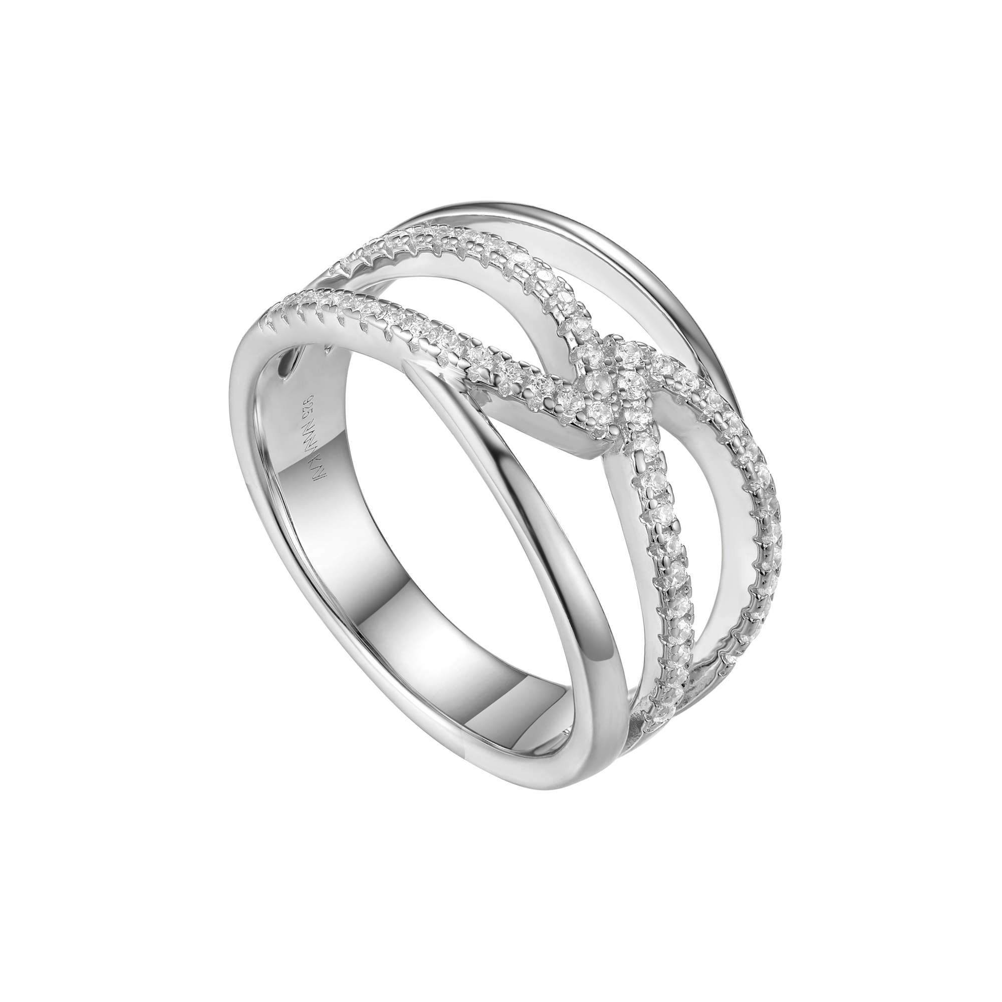 925 Silver Ring Interlace
