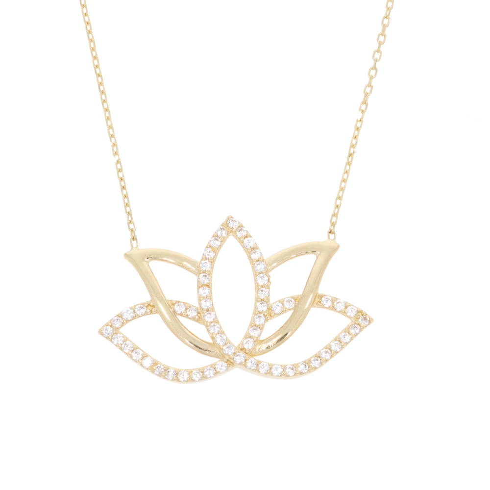 585 Gold Lotusblume