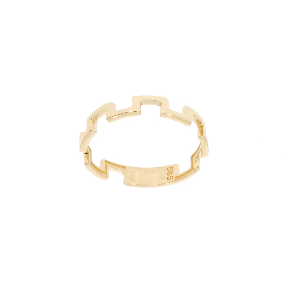585 Gold Ring Geo II