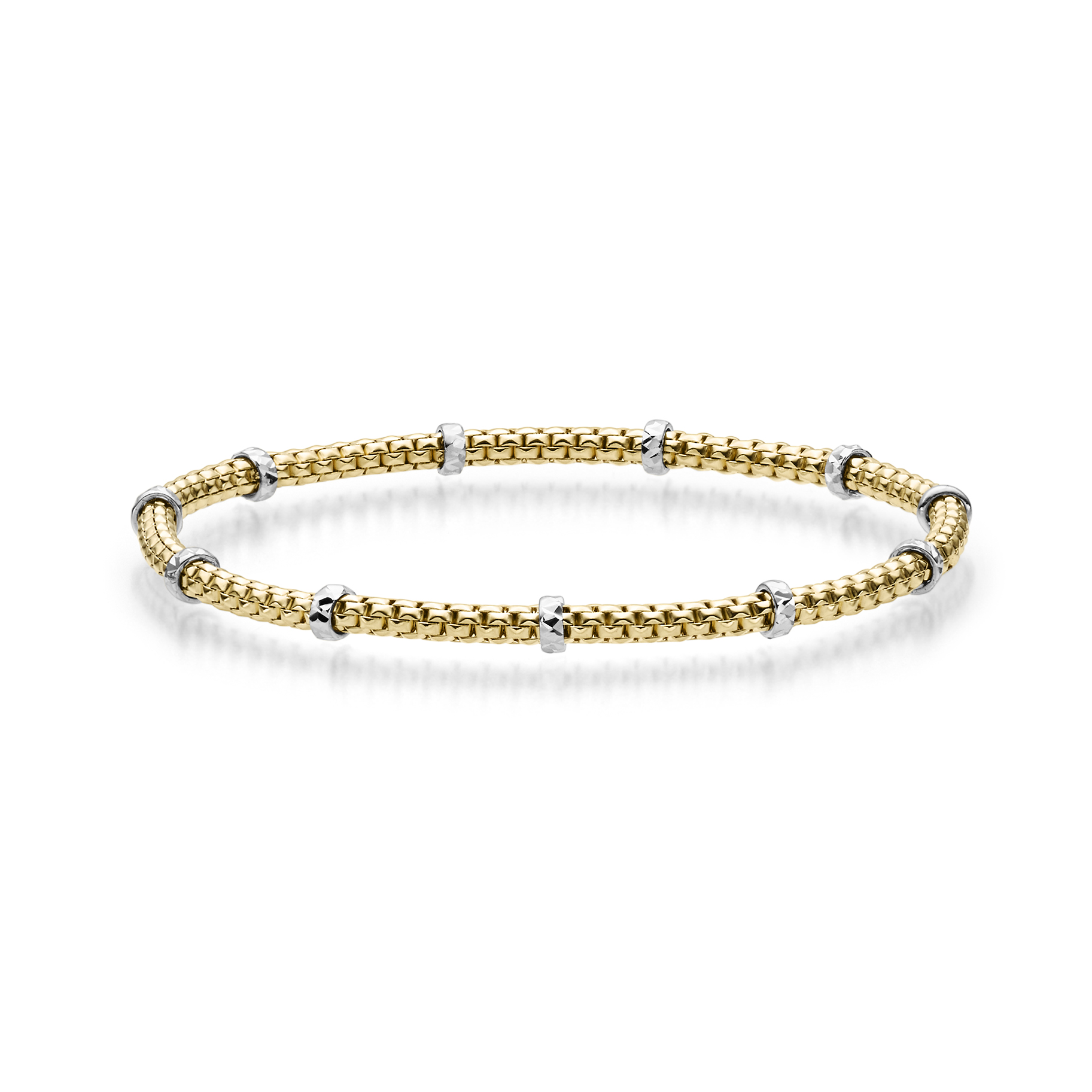 585 Gold Armband elastisch duo