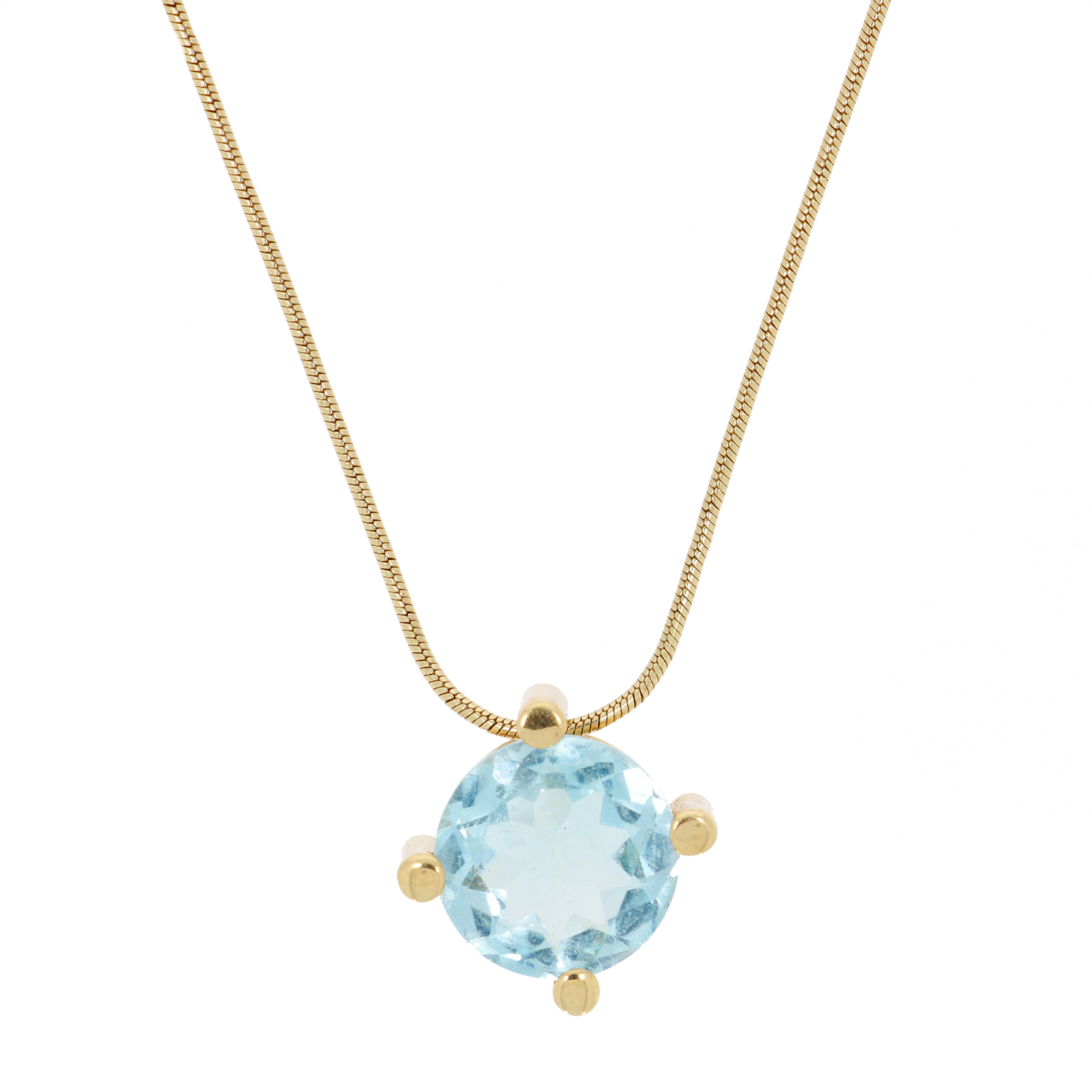 585 Gold Collier Blautopas