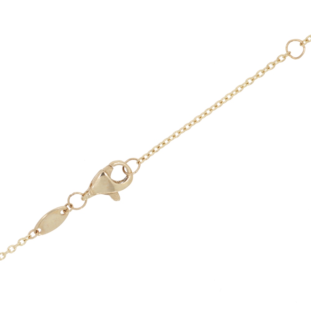 585 Gold Collier Herz mit Zirkonia