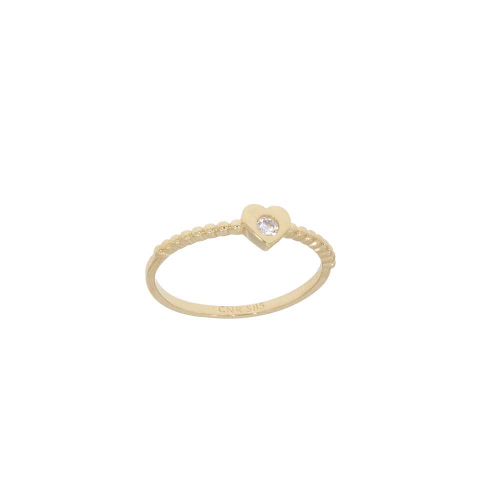 585 Gold Ring Little Heart