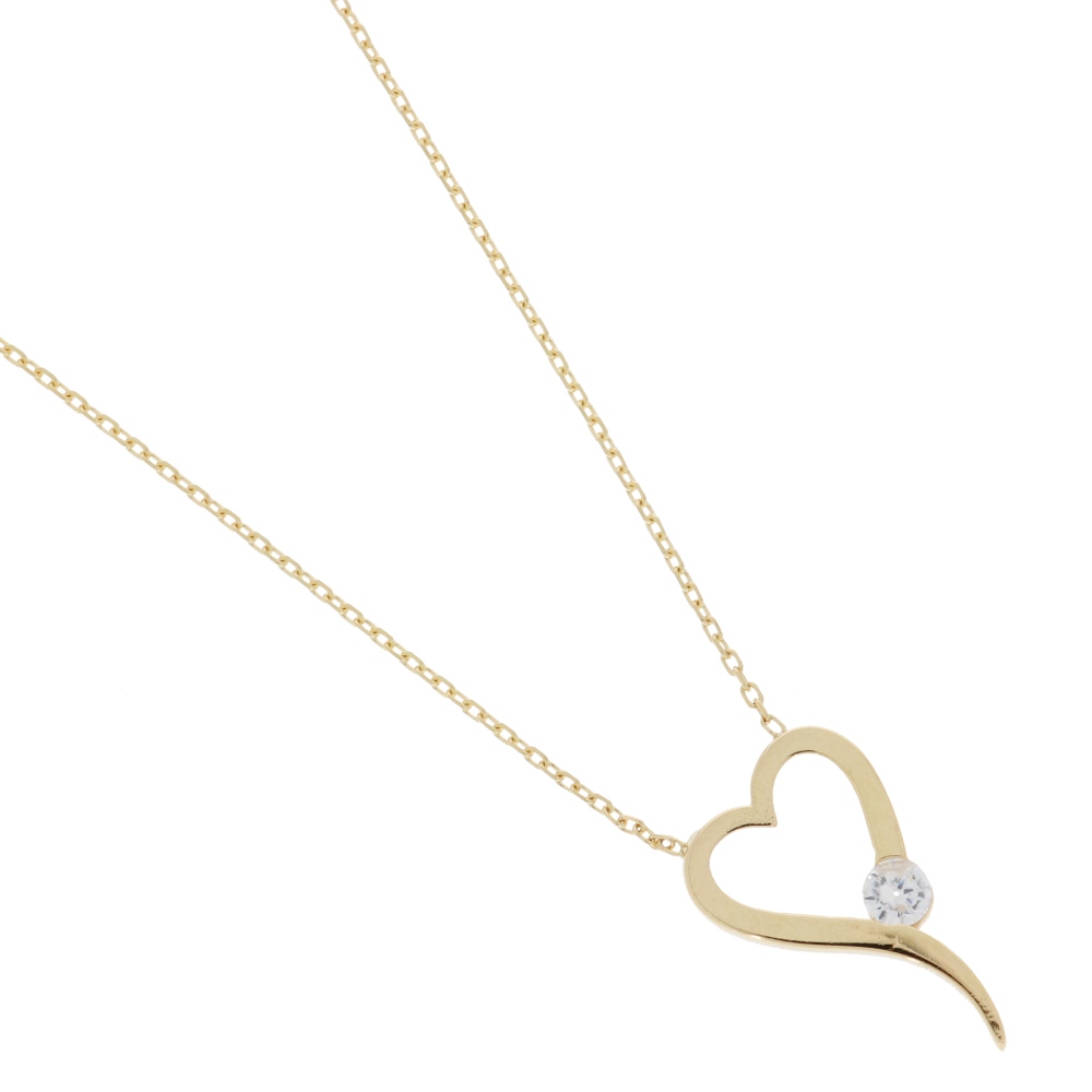 585 Gold Collier Heart