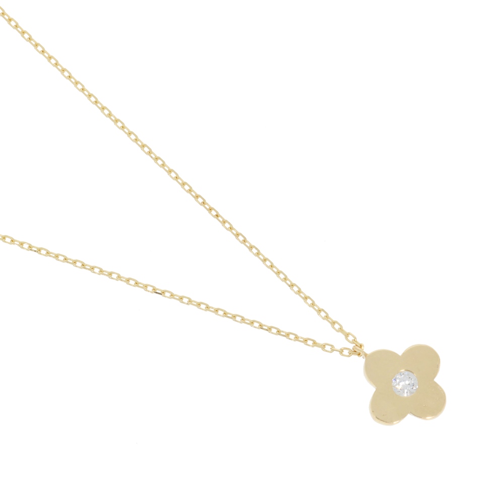 585 Gold Collier Blume