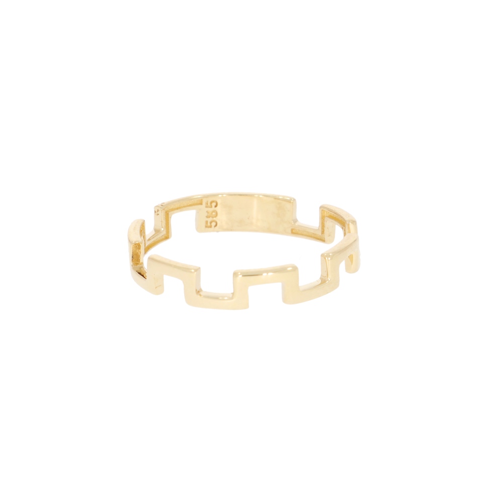585 Gold Ring Geo II