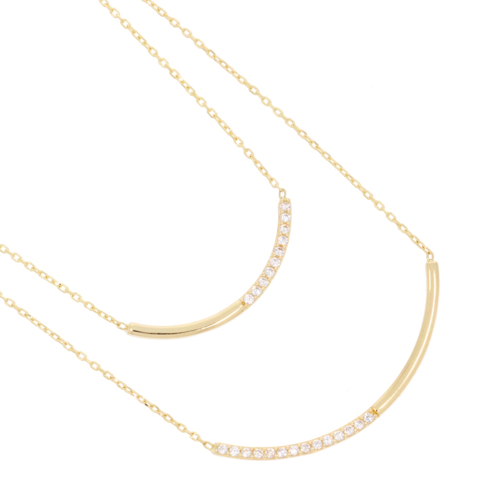 585 Gold Collier Duo Elegant