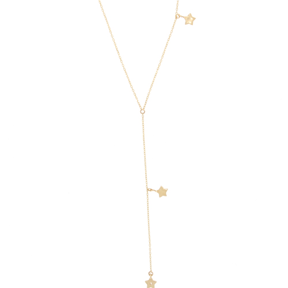 585 Gold Collier Tripple Star