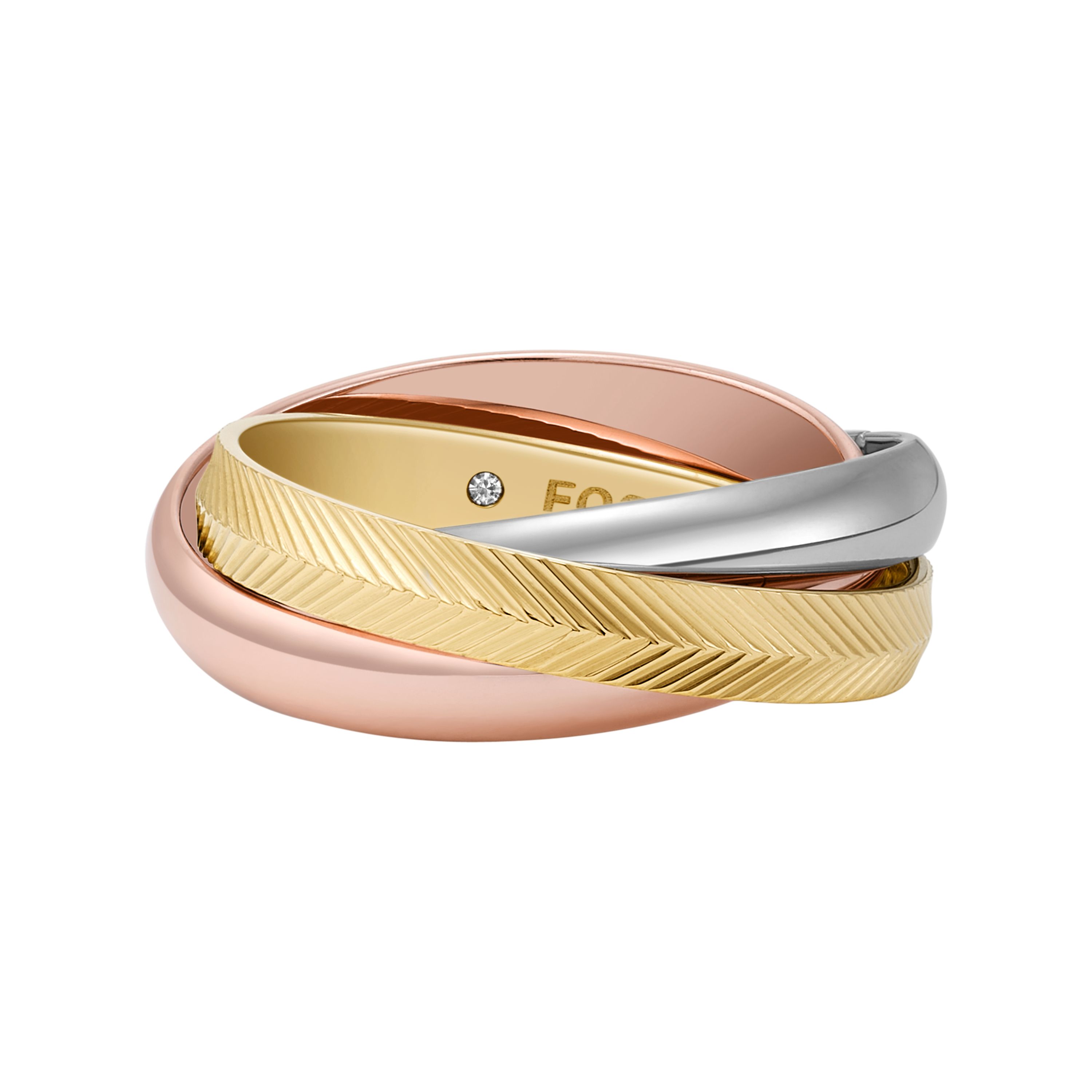 FOSSIL Damen Ring Tricolor JF04807998