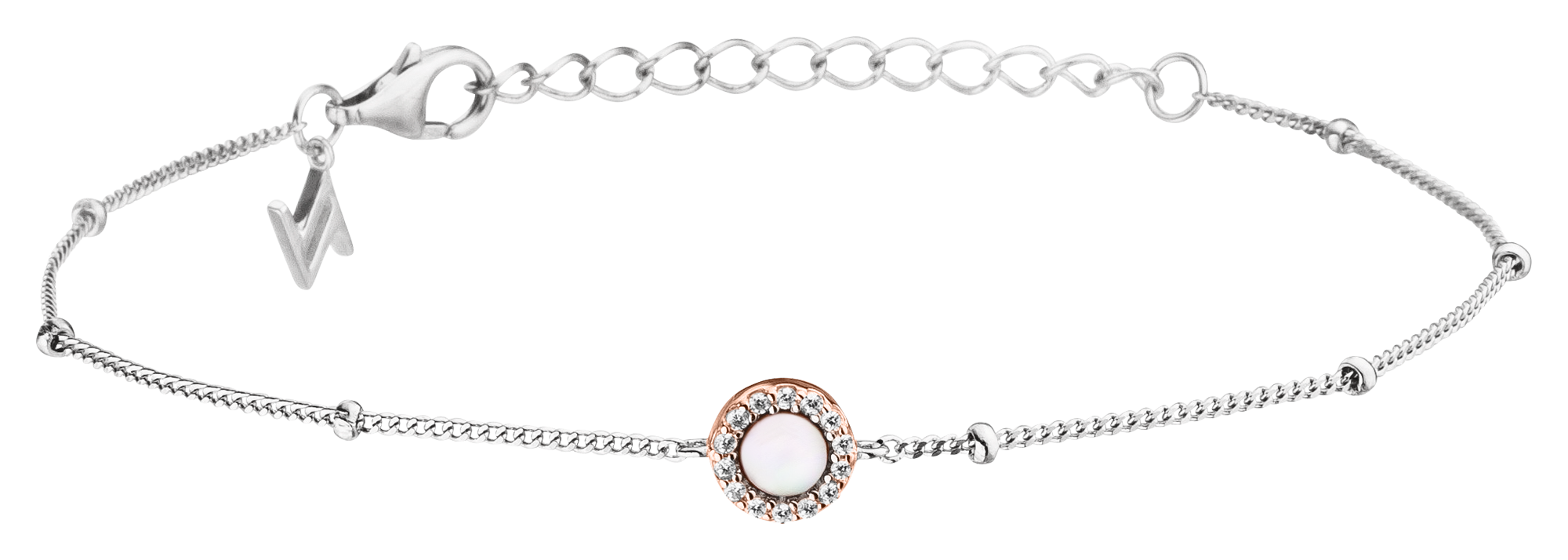 925 Silver Armband Shiny Circles