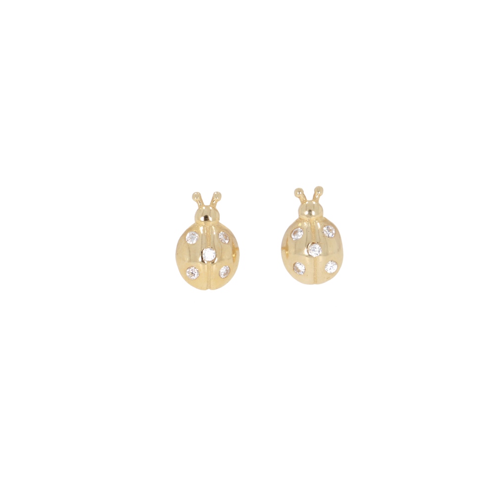 585 Gold Kinder Ohrstecker Marienkäfer