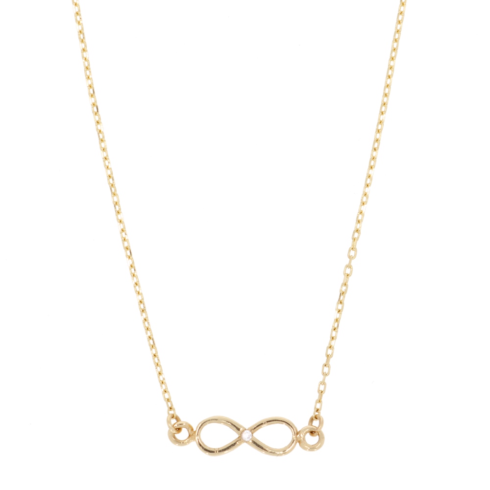 585 Gold Collier Infinity